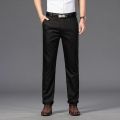2022 Men's Spring Autumn Fashion Business Casual Long Pants Suit Pants Male Elastic Straight Formal Trousers Plus Big Size 29-42.