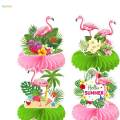 9x Flamingo Honeycomb Centerpieces Table Centerpieces Aloha Popular Flamingo Themed Honeycomb Flamingo Paper for Office Baby Shower Birthday. 