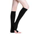 Men Calf Compression Stockings Varicose Veins Shaping Graduated Pressure Women Stockings Elastic Open Toe Knee High Stockings. 