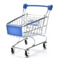 Cute Mini Shopping Cart Toy for Kids Pretend Toddler Gift/Showpiece. 