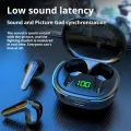 Fast Transmission Headphone Wireless Earbuds with Touch Control Digital Display Waterproof Bluetooth Earphones for Stereo Sound Compatible with Wireless Charging Case. 