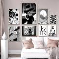 Modern Fashion Aesthetic Wall Art Black and White Paris Woman Quotes HD Canvas Poster Prints Home Bedroom Living Room Decor.