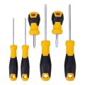 Yellow - Deli DL3502 Screwdriver Set of 6 Pieces. 