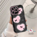 Cartoon Bowknot Cute Smiley Face Love Heart Graffiti Bow Case Compatible for IPhone 16 11 15 13 12 14 Pro Max 7Plus XR XS Max X 8 6 15 7 6s 16 Plus SE 2020 New Angel Eyes Soft Case. 