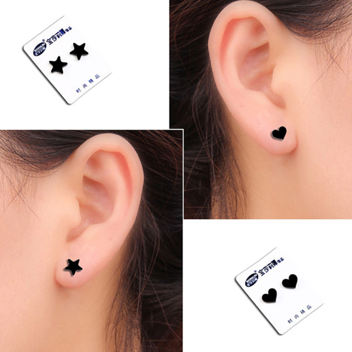 PunK Strong Magnet Magnetic Ear Stud Non Piercing Earring Fake Earring Gift