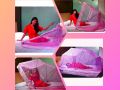 Magic Folding Mosquito Net single bed size free carry bag portable stand mosquito net.