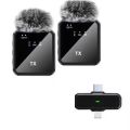 F15-2 New 2Mic Special Wireless Portable Microphone Reduction Reverb Mobile Phone Live Microphone. 