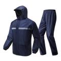 100% Waterproof Rain Coat With Trousers- XL- Body 46/47 Long 27/28 - 1 Set.