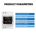 TAXNELE 6 IN1 Display D52-2066 Smart Meter AC40-300V Built-in CT Monitor Voltage Current Power KWH Electric Frequency Meter. 