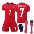 Cup ortugal home jersey size 7 Cristia onaldo children's adult set football jersey. 