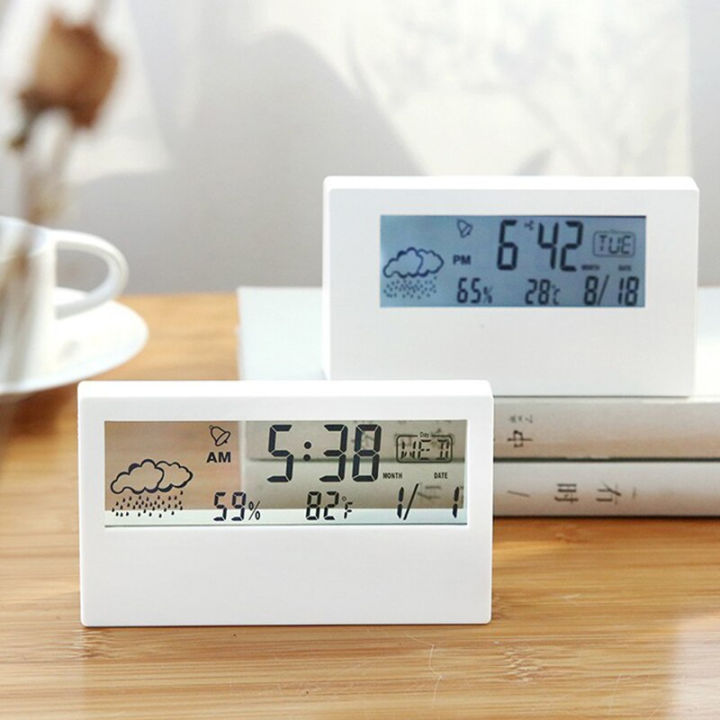 High Quality Electronic LCD Time Display Alarm Clock Lightweight Small ...