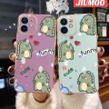 JIUMOO For Infinix Hot 9 Play Case Cartoon Cute Dinosaur New Luxury Plating Phone Cases Square Edge Pattern Shockproof Soft Case Full Cover Camera Lens Protection Shell. 