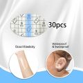 30 Pieces Baby Waterproof Ear Stickers Easy Carry Made of Soft Breathable PU Film Ear Protection for Shower Bathing Swiming. 
