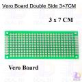 Veroboard Double Side Dot 3x7cm Glass Fiber Stripboard PCB Printed Circuit Board Project Board For Prototyping Weld Soldering Arduino DIY. 
