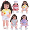 22 Inches Baby Girl Dolls With Doll Clothes Shoes Accessories Soft 55 CM Reborn Realistic Full Silicone Baby Girl New Born Doll. 