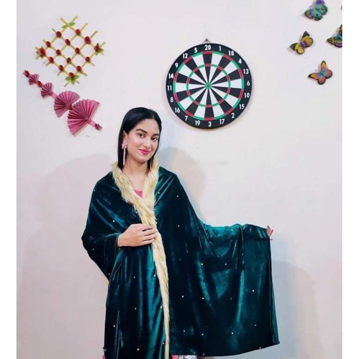 Indian Winter Velvet Shaal Chador for Women