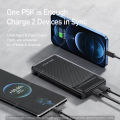 AWEI P5K Portable Power Bank 10000mAh Power bank Dual USB A Type c Micro Dual input Fast Charge.