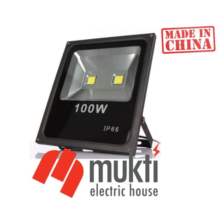 Imported China 100W White LED Flood Light Waterproof Outdoor Spotlight Wall Yard Garden Security Lamp