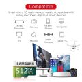 【COD+Ready Stock + FREE Shipping 】 Memory Card 8GB 16GB 32GB 64GB 128GB 256GB 512GB 1TB High Speed 90MB/S MicroSDHC Class10 Performance with SD Adapter.