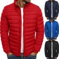 ZOGAA Mens Parka Jacket Winn Puffer Jacket Solid Plus Sr Streetwear Casual Jacket Men. 