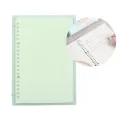 Transparent B5 Refillable Notebook 26 Rings/Holes Loose Leaf Binder Flexible Waterproof PP Cover 30 Sheets Ruled Lined Paper Refillable Binder for Office Home School Students Supplies. 