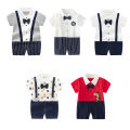 Newborn Romper Baby Boys Summer Clothes Infant Boy Gentleman Rompers Baby Cotton Soft Clothing.