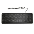 Ergonomic Keyboard, Large Bold Letters Plug and Play 104 Keys USB Wired Large Print Keyboard for Elderly for Desktop. 