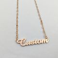 Personalized Jewelry Customized Letter Name Necklace For Women Men Stainless Steel Fashion Bracelet Necklace Lip Chain Present. 