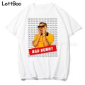 Bad Bunny 100% Cotton Men T Shirt Hop Tees Streetwear Cool Mens Clothing Oversized T-shirt Harajuku T Shirt for Men O-neck. 