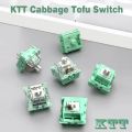 KTT Cabbage Tofu Switches Mechanical Keyboard 3Pin Linear Content Switch RGB SMD Gaming Compatible MX Switch Solid Top Cover.