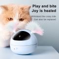 Pet Cat Electric Led Laser Interactive Toy Robot Teasing Feather Intelligent Self-Healing Toy Cat Supplies.. 