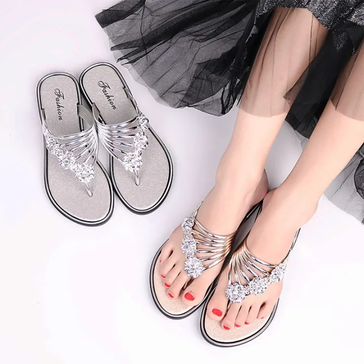 Ladies%20Slippers%20Summer%20Sandals%20New%20Flat%20Flip-flops%20Women's%20Shoes%20Lightweight%20Slippers%20Women's%20Casual%20Flip-flops%20-%20Image%204