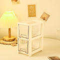 Transparent Acrylic Organizer Easy-to-clean Plastic Multi-tier Storage Rack Acrylic Cosmetic Storage for Bedroom Organization Tabletop Display Beauty Enthusiasts Jewelry Collection Office Storage. 