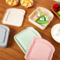 Sandwich Storage Box Silicone Lunch Box Food Storage Case Reusable Microwave Lunch Box Food Storage Container Sandwich Boxes. 