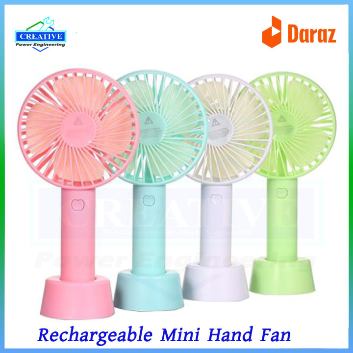 Mini USB Hand Lithium Battery Rechargeable Hand Fan Multi colour