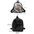 New Fashion Mini Women Backpack Transparent PVC Cute Kids Girls School Bags Student Small Bookbags Casual Female Travel Bagpack.
