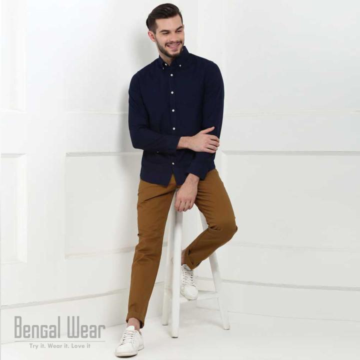 Trendy%20Dark%20Blue%20Long%20Sleeve%20Casual%20Shirt%20-%20Image%205