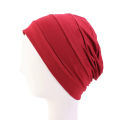 【Pioneer Gong】Women Modal Cotton Turban Ladies Night Sleep Hat Full Cover Inner Hijab Caps Muslim Stretch Beanie Cancer Hair Loss Chemo Cap. 