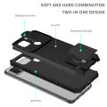 For OPPO A15 / OPPO A15S Phone Case Hard Sliding Lens Protect Kickstand Back Cover. 