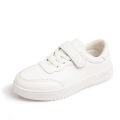 Children's school performance small white shoes velcro soft-soled sneakers spring and autumn boys and girls low-top casual shoes.