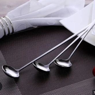 Steel Long handle Pickle Spoon Round Shape -1 Pieces-23cm/9 Inch