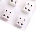 【Top-Rated Product】 12Pairs Metal Ear Studs Earrings for Piercing Machine Ear Piercing Tool Kit. 