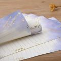 8pcs Exquisite Colored Letter Paper Creative Little Fresh Writing Paper Cute Letter Pads for Envelope Stationery Office Supplies. 