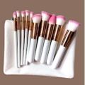 Premium Kabuki Brush Set - 10 Pieces Set. 