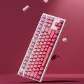 135 Keys Strawberry Pink Side Print PBT Keycaps Double Shot Shine Through Keycaps Cherry Profile for Cherry MX Switches Keyboard. 