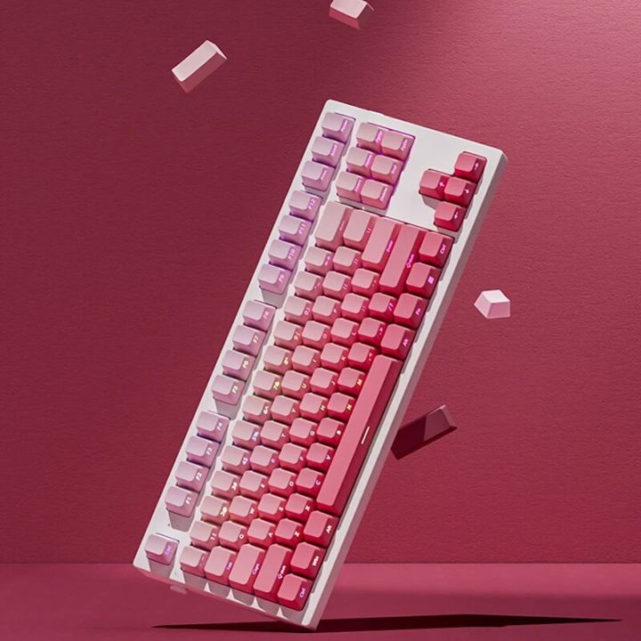 135%20Keys%20Strawberry%20Pink%20Side%20Print%20PBT%20Keycaps%20Double%20Shot%20Shine%20Through%20Keycaps%20Cherry%20Profile%20for%20Cherry%20MX%20Switches%20Keyboard%20-%20Image%205