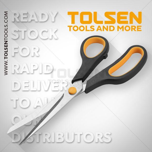 TOLSEN%20Household%20Scissors%20W/%20Stainless%20Blade%20(200mm,%208")%20Soft%20Grip%20Handle%20-%20Kings%20Trading%20-%20Image%206