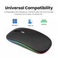 Rechargeable Wireless Rgb Waterproof Optical Mouse For Pc And Laptop Gamer Dual Model 2.4Ghz Mouse - Versatile And Waterproof Wireless Gaming Mouse.