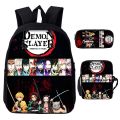 Beautiful Kamado Nezuko Backpack Boys Girls Demon Slayer School Bag 3 Pcs Set Book Bags Pencil Bag Back To School Gifts Mochila. 