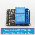 2CH 5V Relay Module With Screw Terminal Relay Module 5V 2 Channel Relay Module DC 5V Relay Switches With Optocoupler Protection.